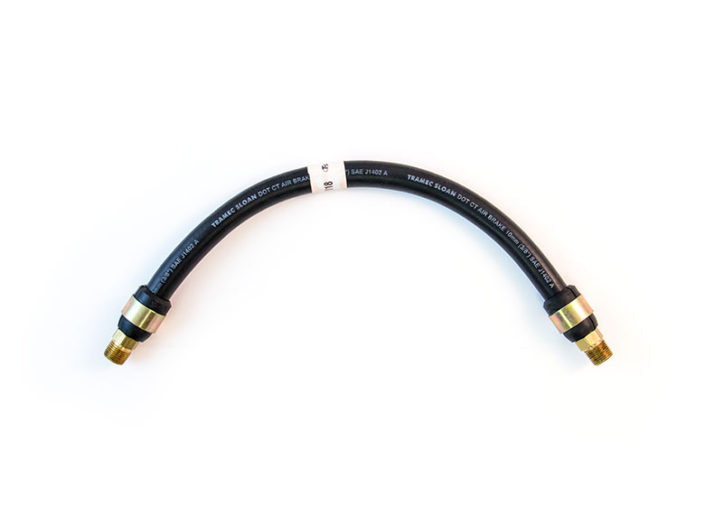 3/8" (9.5mm) Air Hose Assembly with Composite Fittings - 18" (45.7cm)