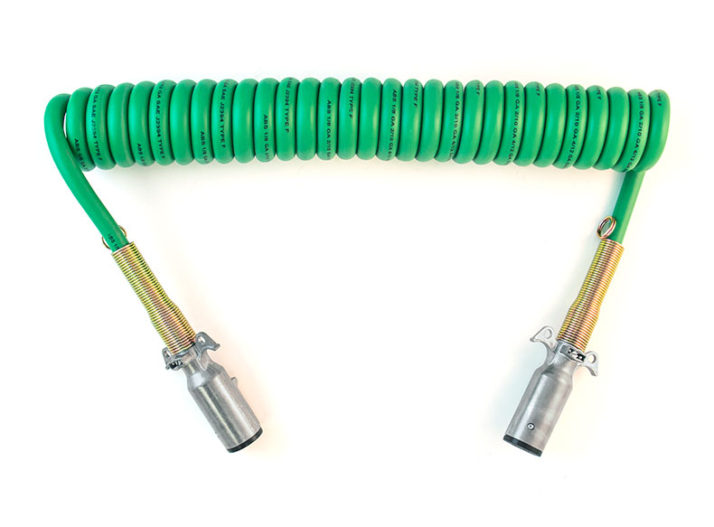 ElectraPlus 7-Way ABS - 15ft (4.6m), Coiled, 12" (30.5cm) Leads