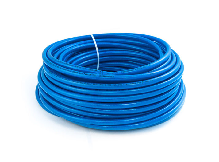 1/2" (12.7mm) Nylon Tubing, Blue, 100ft (30.5m)