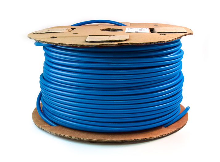 1/2" (12.7mm) Nylon Tubing, Blue, 500ft (152.4m)