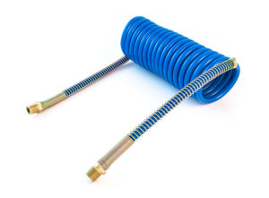 MAXXValue Coiled Air – 15ft (4.6m) with 12" (30.5cm) Leads, Blue