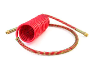MAXXValue Coiled Air – 15ft (4.6m) with 12" (30.5cm) & 40" (101.6cm) Leads, Red