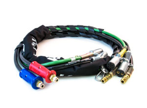 4-in-1 Wrap – 12ft (3.7m) Power/Air Lines with Dura-Grip, ABS & Dual Pole Cable