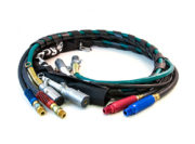 4-in-1 Wrap – 20ft (6.1m) Power/Air Lines with Aluminum Dura-Grip, ABS & Single Pole Cable 2