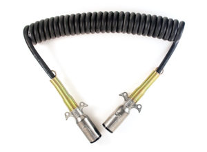 Standard Coiled Cable with Metal Plugs, 15' (4.6m)