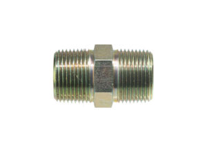 Steel Hex Nipples, 3/8" (9.5mm) x 1/4" (6.4mm)