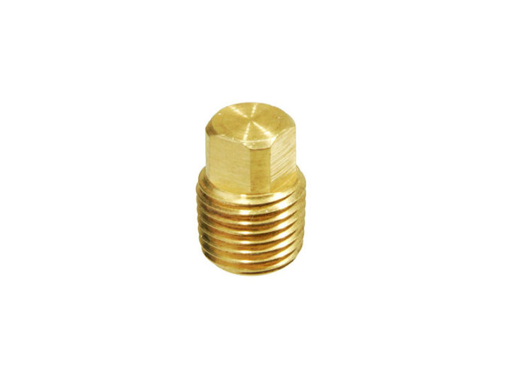 Square-Head Pipe Plug, Cored, 1/8" (3.2mm)