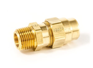 Male Connector, 3/8"x3/8" (9.5mm X 9.5mm)