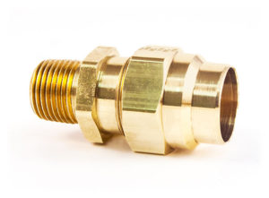 Male Connector, 1/2"x3/8" (12.7mm X 9.5mm)